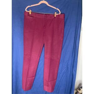 BR burgundy pants 14